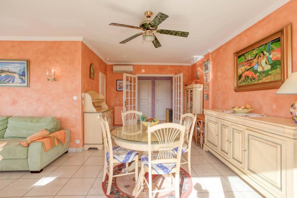 Апартаменты A6- 2 Bdr Incredible Sea View - Ac, Garage & Terrace Антиб Экстерьер фото